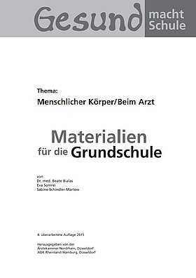 Unterrichtsmaterial - menschlicher Körper Titelseite der Unterrichtsmappe Körper und Arzt