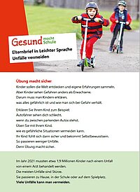 Informationen zum Thema Unfälle vermeiden