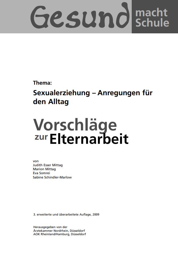 Titelseite der Sexualerziehungs-Mappe für Eltern